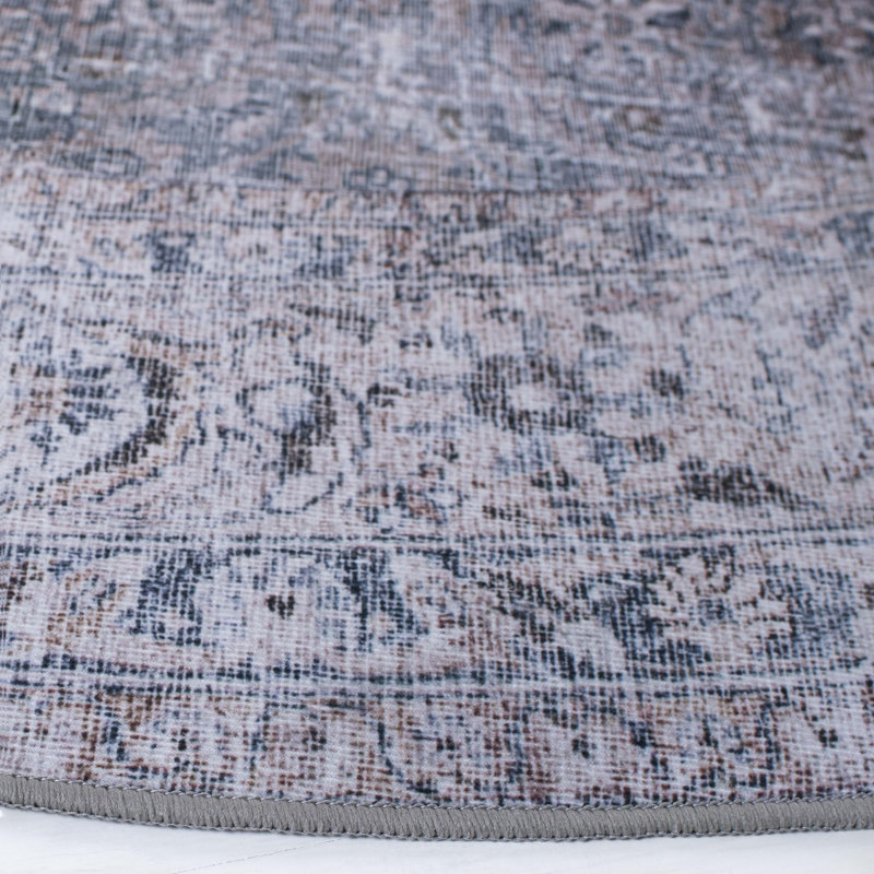 Kopervik Oriental Blue/Beige Area Rug, Rectangle 3' x 5'