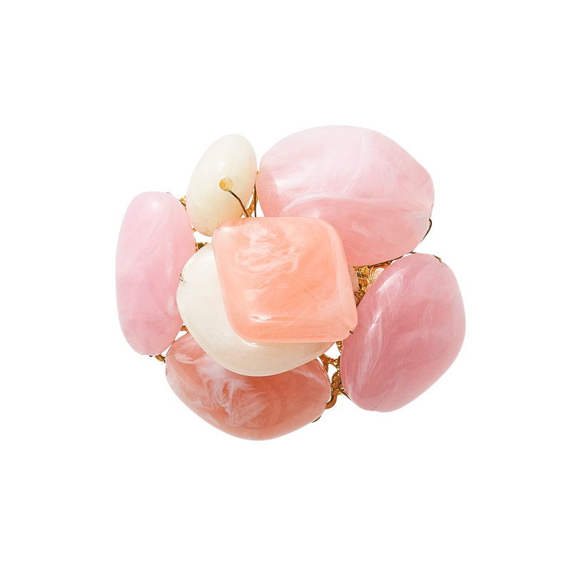 Sea Stone Napkin Ring, Blush