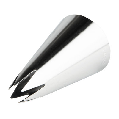 Restaurantware-Pastry Tek Piping Tip, 1 Open Star Decorating Tip - #1M, Dent-Resistant, Stainless Steel Icing Tip, Dishwasher-Safe, Decorate Cupcakes, Cakes, or Cookies