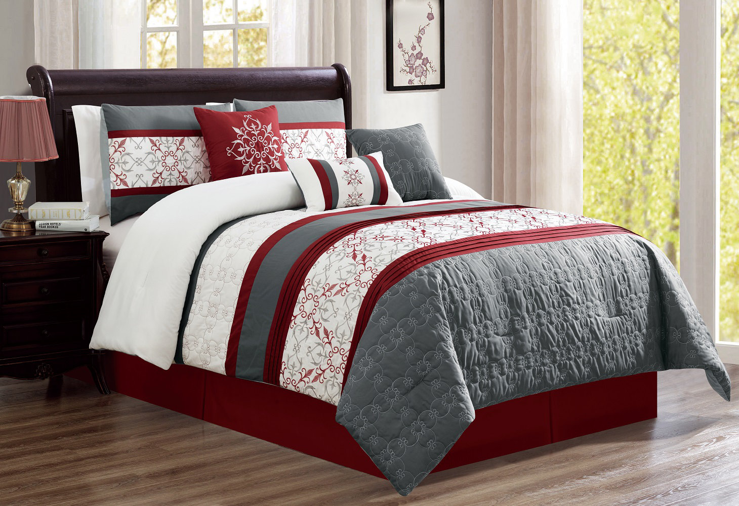 Lady Sandra Bianca Comforter Set \u0026 Reviews | Wayfair, image size:1460x1000