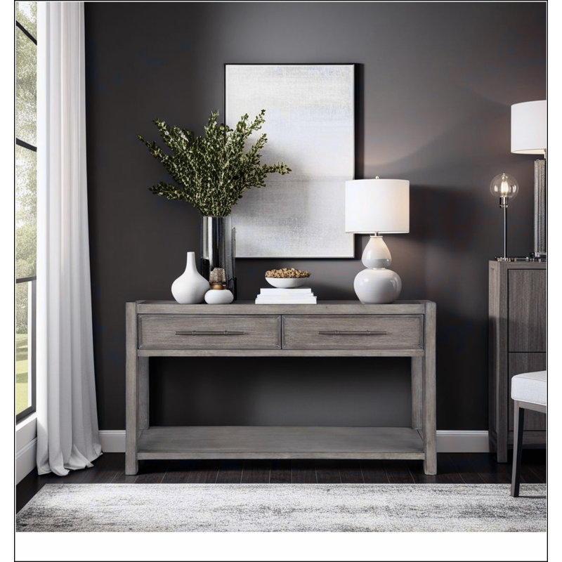 54 inch Sofa Table, No Assembly Required