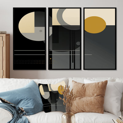 Ensemble de salon art mural lune