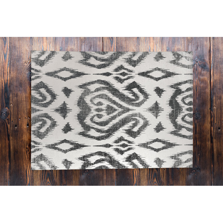 Mya Non-Slip Geometric Outdoor Doormat