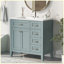 Ensemble de meuble-lavabo moderne avec lavabo et tiroirs-104947414