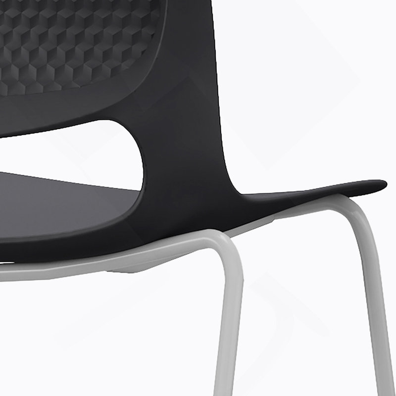A Set Of 4 Stacking Chairs