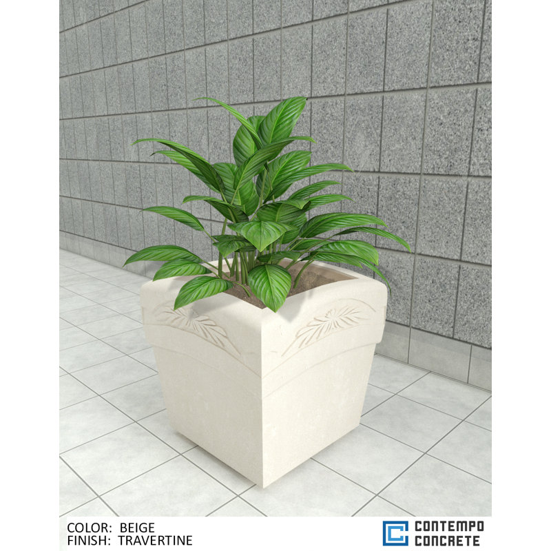 Jardinière Nola, Beige travertin