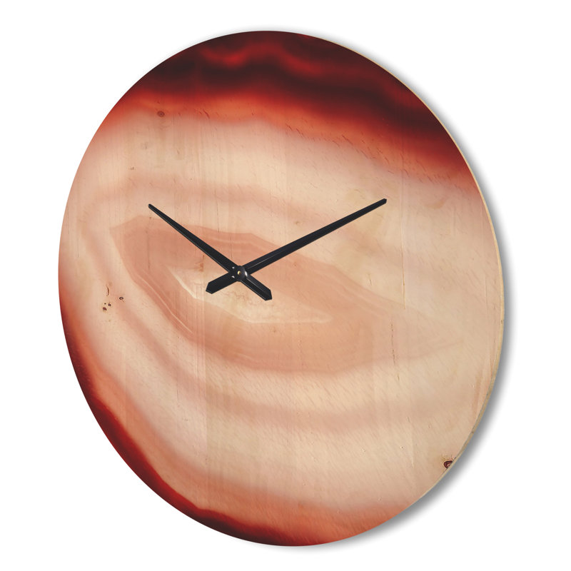 Horloge murale agate avec calcédoine, Très grand