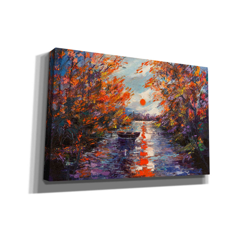 «Fall Of Leaves», art mural sur toile, H 12 po x l 18 po x P 0,75 po
