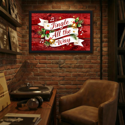 Christmas Jingle All The Way Christmas Bells And Holly