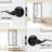 Passage Door Lever with Round Rosette-43663659