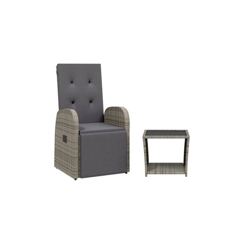 Wicker Patio Dining Set with Square Table , Cushions Included