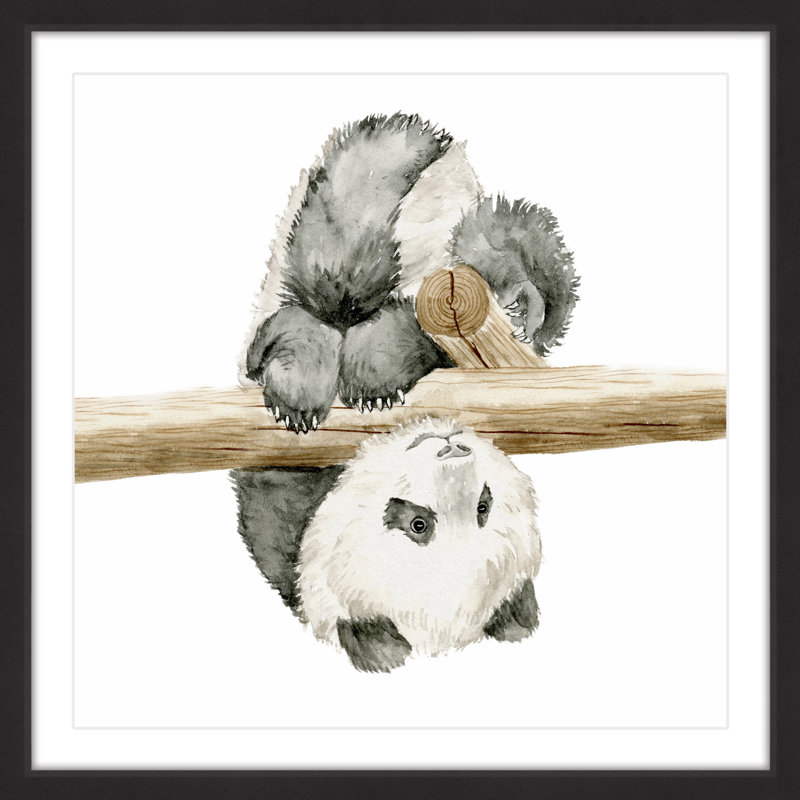 «Baby Panda II», reproduction encadrée, H 12 po x l 12 po x P 1,5 po