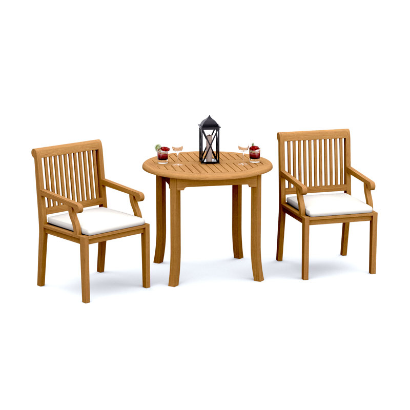 Sack Outdoor - Piece Teak Dining Set, 2