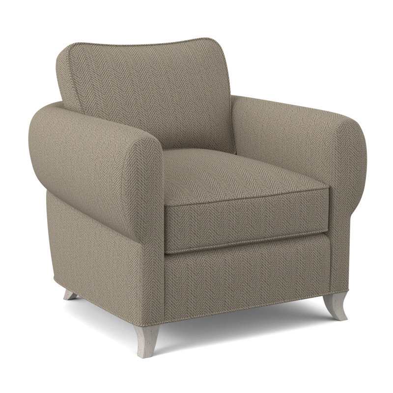 Cocoon Sunbrella® Boucle Armchair, Edworth Ocean Viscose, Bisque