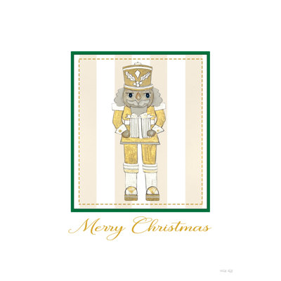 «Merry Christmas Nutcracker On Canvas» par Cindy Jacobs, reproduction