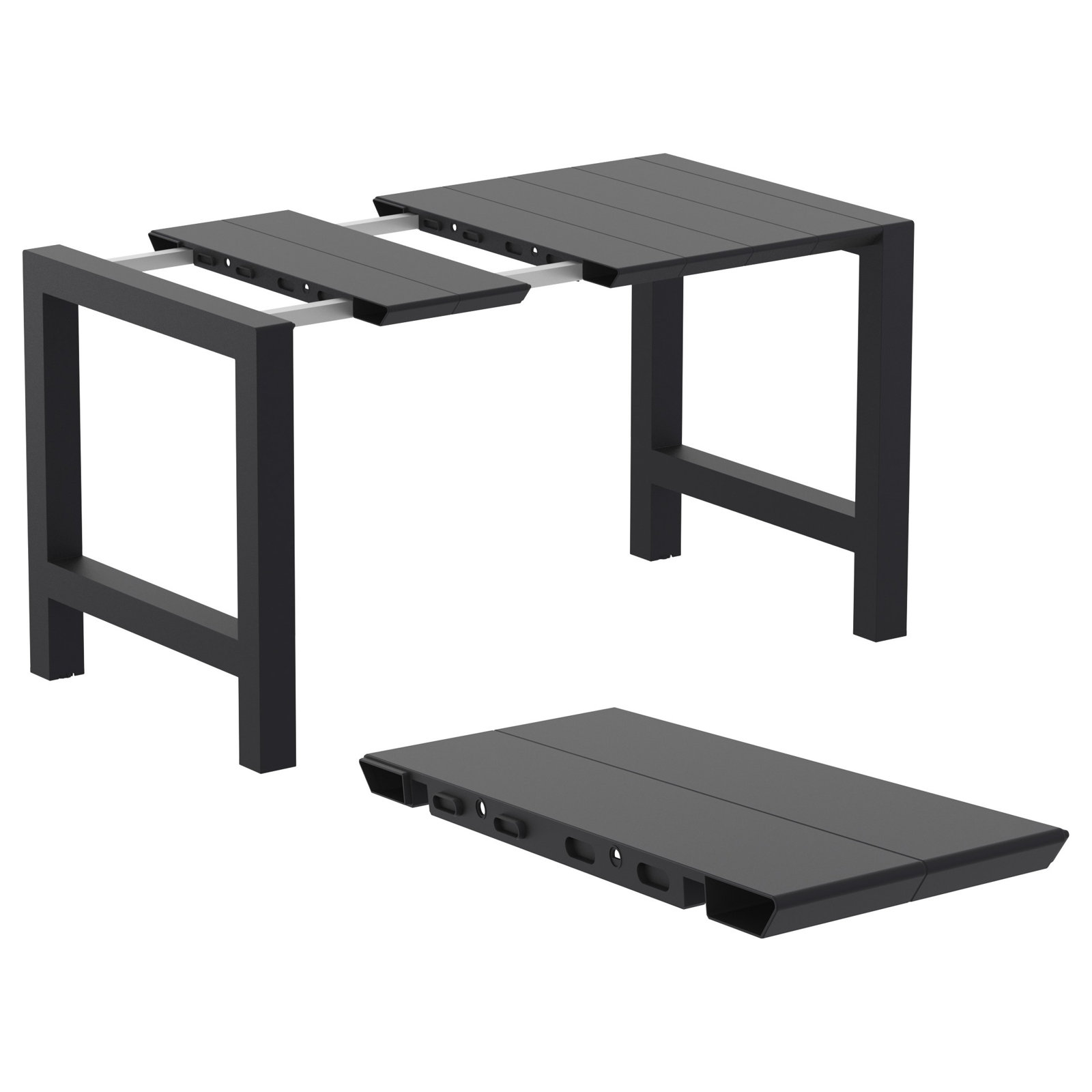 Farrah 39" Patio Dining Set, Black