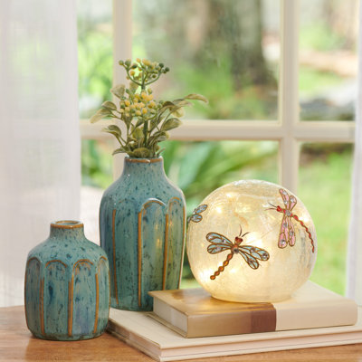 4.4"H Dancing Dragonflies Mini Orb Lighting