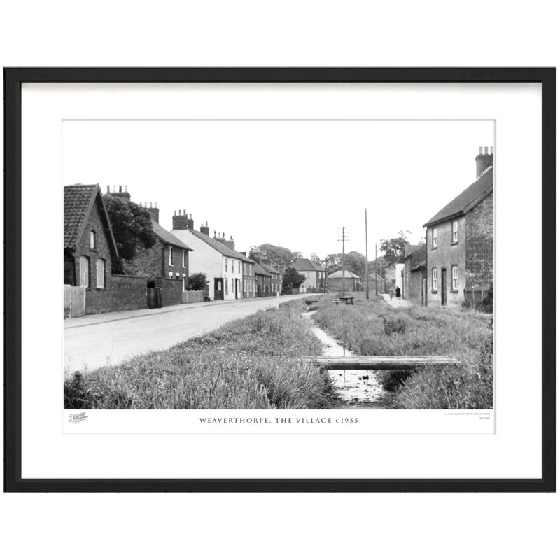 Weaverthorpe, The Village C1955 by Francis Frith - Single Picture Frame Print, 45cm H x 60cm W x 2.3cm D