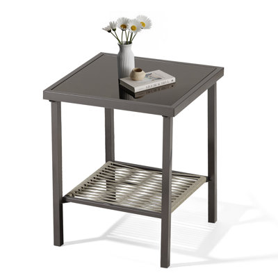 Outdoor Wicker Side Table