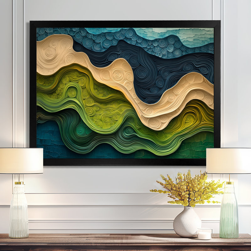 Braunsté Biomorphism Earth Ephemeral Pathway VI - Abstraction lyrique, art mural, Reproduction encadrée d'une seule photo