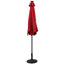Parasol solaire 9 pi avec DEL et manivelle