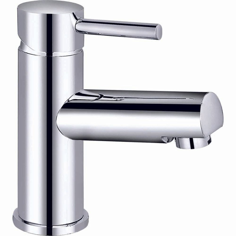 Dixon Round Lever Mono Basin Mixer Tap with Waste, Chrome