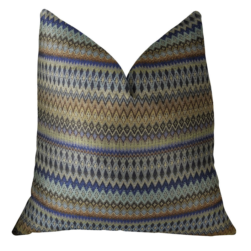 Coussin de luxe fabriqué à la main Zipline, 12 po x 20 po, Coussin lombaire