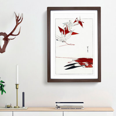 Bird Origami by Watanabe Seitei - Picture Frame Painting Print