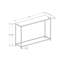 Console pour bureau en stratifié taupe