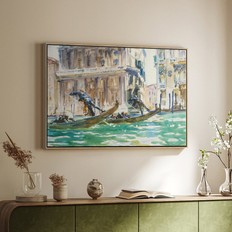Paysage rétro - CXLIV, Toile tendue, H 25 po x l 37 po x P 1,5 po