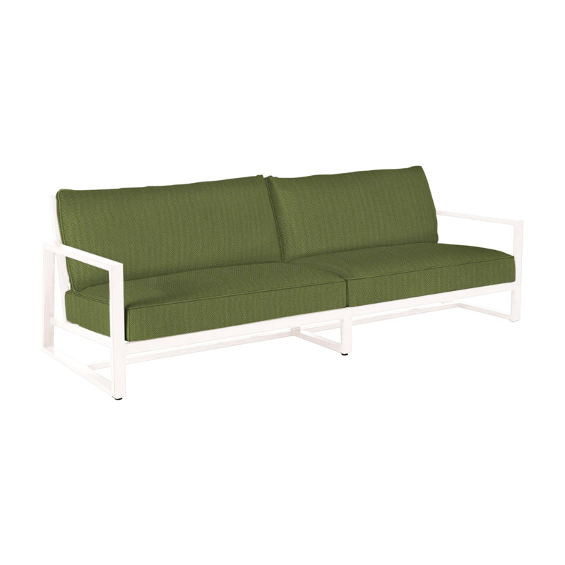 Avondale Aluminum Sofa - Chalk, Welt, Chalk, Linen Forest