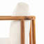Fauteuil club en acacia avec coussin Canape