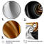 Liquide, spirale abstraite, or, noir et blanc - formes abstraites sur toile-1633091833-1633091836