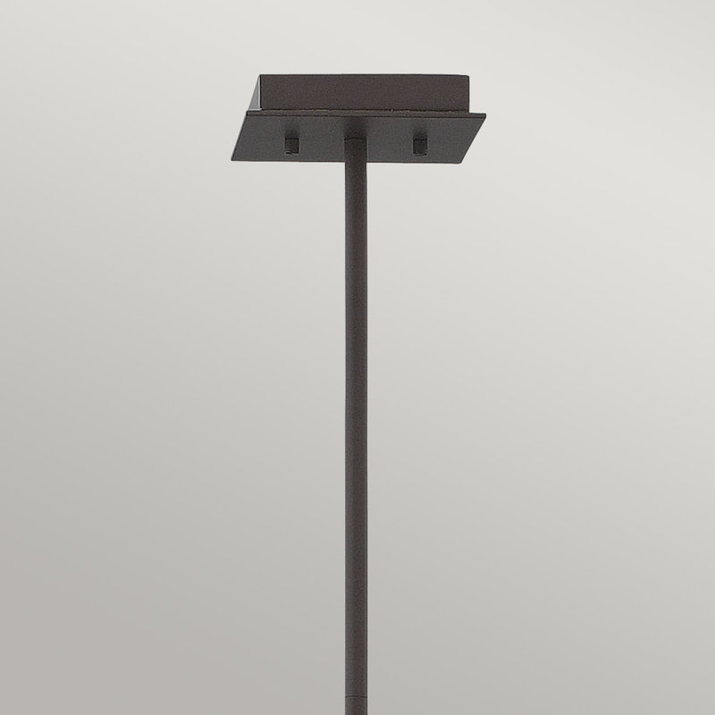 Quitman 4 - Light Buckeye Bronze Geometric Pendant