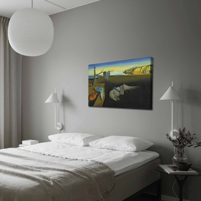 Superbe peinture décorative sur toile Salvador Dali de 27,6 po x 39,4 po | 100% toile de suède, cadre 100% bois (épaisseur: 1,2 po) | Parfait pour la décoration intérieure, les amateurs d'art et les idées de cadeaux uniques