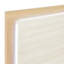 Grand lit, contemporain, lit, tête de lit à panneau à DEL, finition naturelle et blanche, tableau, papier 3D, stratifié, mobilier de chambre à coucher, fabrication en bois de sommier, utilisation,-2063724281