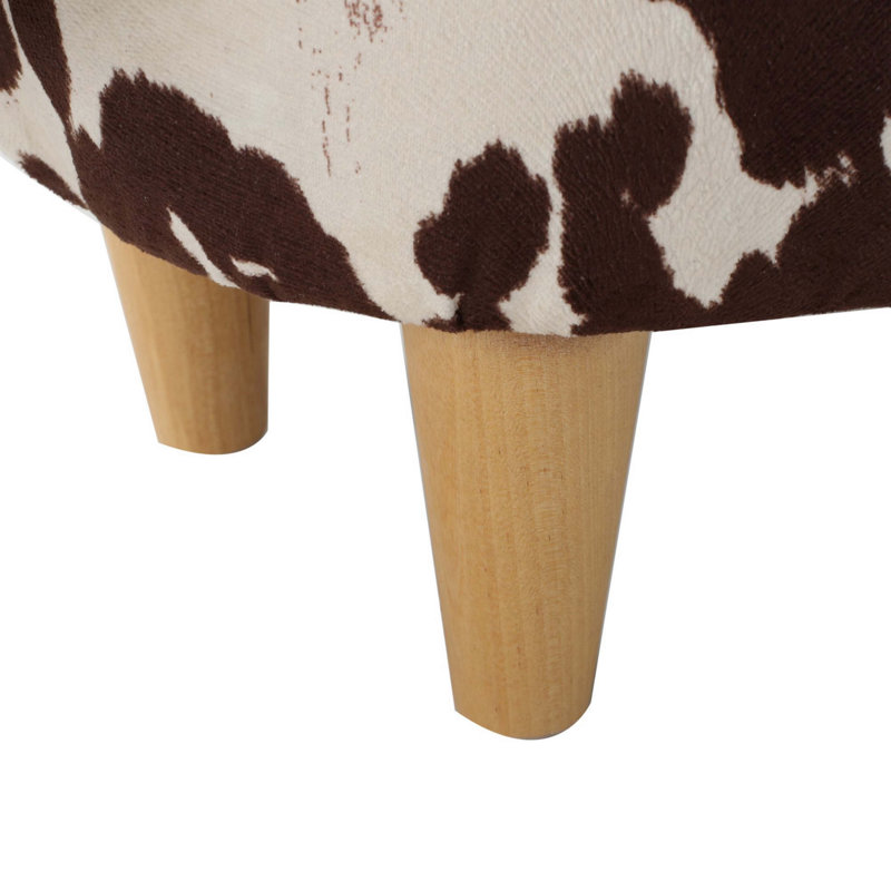 Animal Ottoman/Footstool, Cow-Shaped Ottoman, Modern Ottoman, Modern Accent Stool Home Decor, Suitable for Living Room, Bedroom, Porch, Garden, Backyard, Balcony