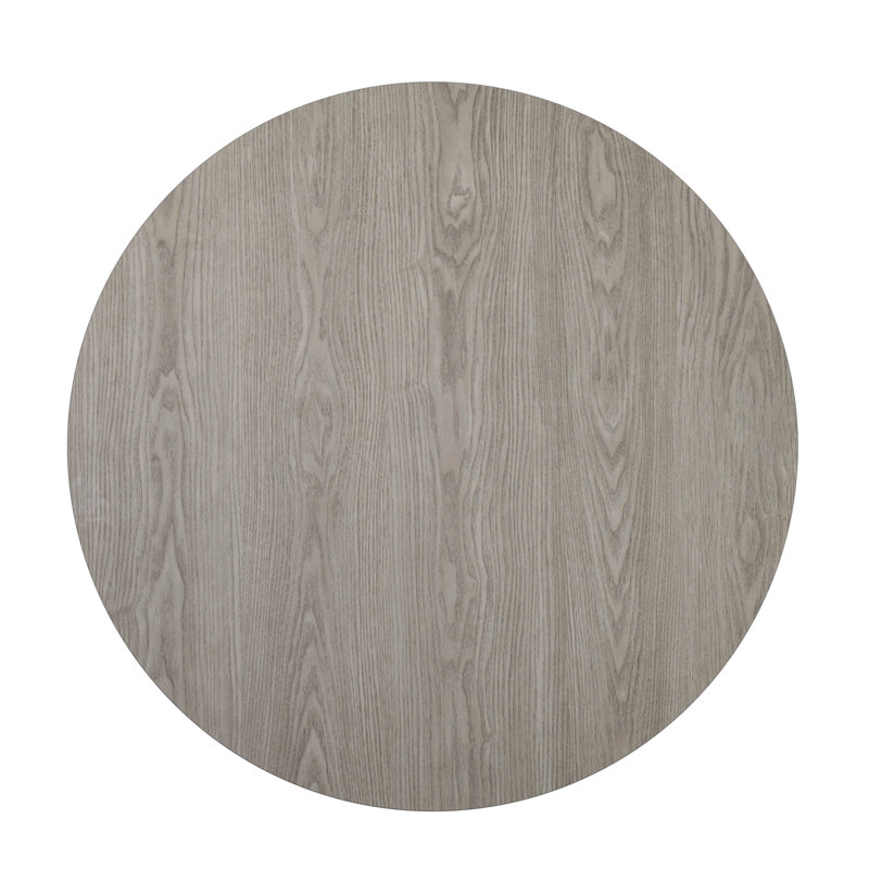 Plateau de table avec plateau en stratifié réversible, Rond de 36 po, Gris / Blanc