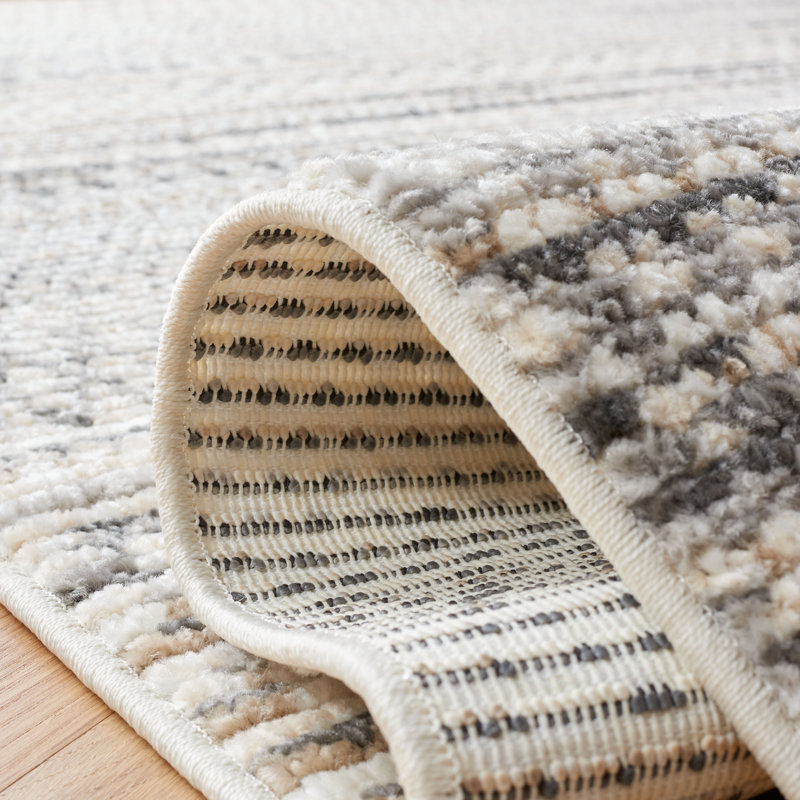 Tapis gris Trenton Southwestern, Rectangle 3 pi x 5 pi