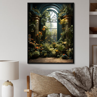«Flower Foliage Adorned Gardens II», reproduction d'art sur toile