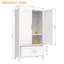 Armoire-penderie durable en métal de 60 pouces avec tiroir, tringle de suspension et tablette réglable pour des solutions de rangement polyvalentes