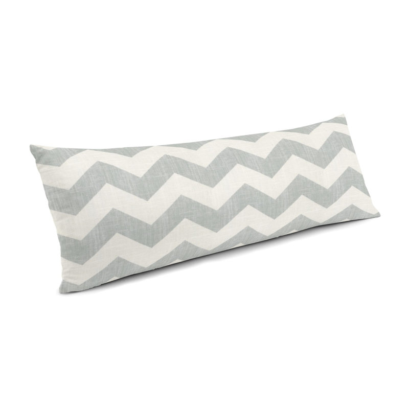 Housse et insert d'oreiller rectangulaire Live Wire, Gris clair, 12 po x 24 po