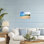 Giclée encadrée par Coastal Caribbean Beach, design par Seven Trees Design