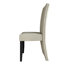 Black Wooden Dining Chair With Velvet Cover-349343674