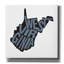 Ebern Designs 'West Virgina 2' by Art Licencing Studio Canvas Wall Art, 18" x 18"-1245597349