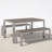 Joel Rectangular Aluminum Patio Dining Set with Polyresin Top -702578804