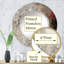 Fading Passion abstrait en rétro beige et rouge II - Miroir mural rond moderne-623183189