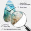 Horloge murale plage en métal Oceanic Rhythms-104238117