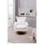 360-Degree Swivel Accent Chair with a Pillow-1161490003