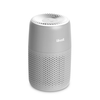 Levoit Core Mini-P 255 Sq Ft 3-Stage Filtration Desktop Air Purifier with Aromatherapy for Small Bedrooms and Nurseries, Gray